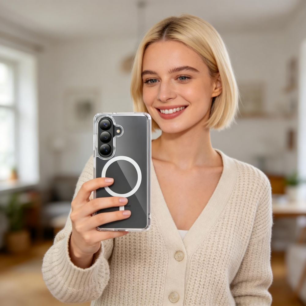 Tech - Protect Samsung Galaxy S26 Plus - Σκληρή Θήκη με Πλαίσιο Σιλικόνης - Flexair Hybrid MagSafe - Clear