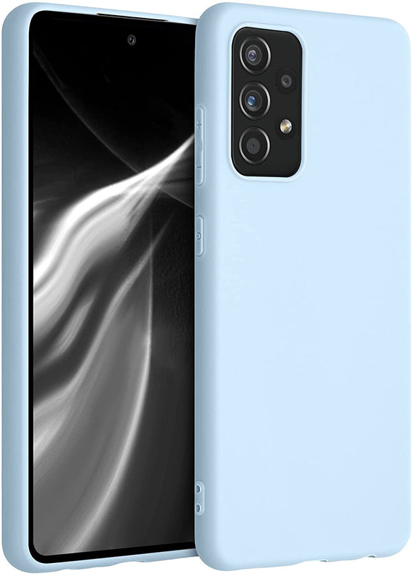KW Samsung Galaxy A52 / A52 5G / A52s 5G Θήκη Σιλικόνης TPU - Light Blue Matt - 54346.58