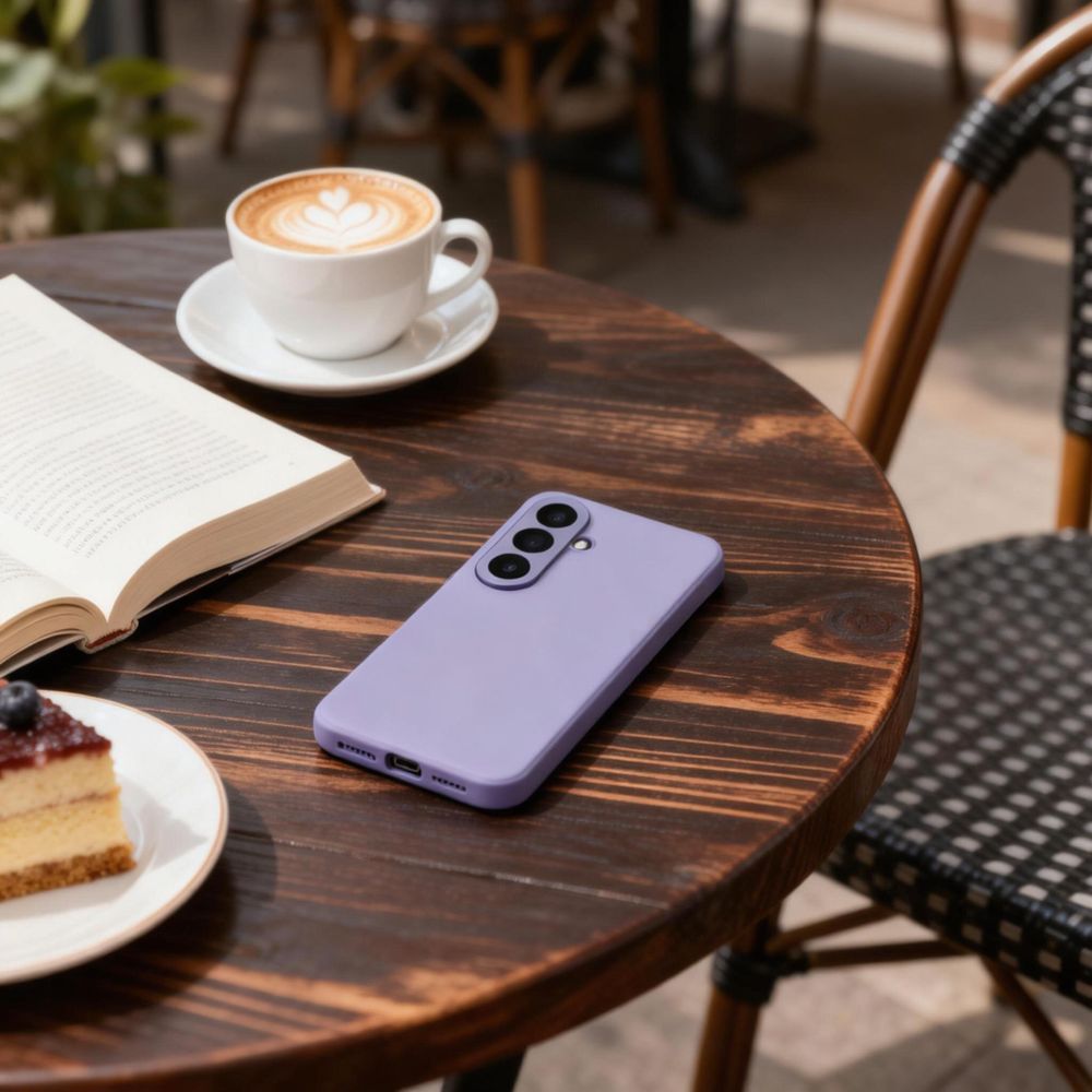 Tech - Protect Samsung Galaxy S26 - Θήκη Βιβλίο με Θέση για 1 Κάρτα - Smart Wallet - Purple