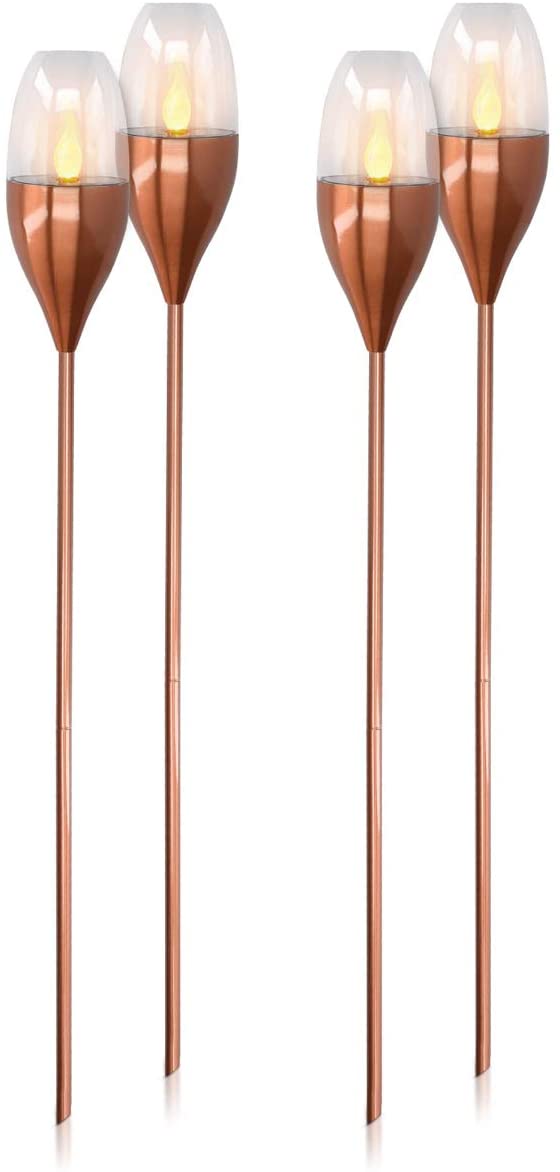 Navaris Outdoor Solar Torch Lights Διακοσμητικά Φώτα Κήπου - Copper - 47538.27.04