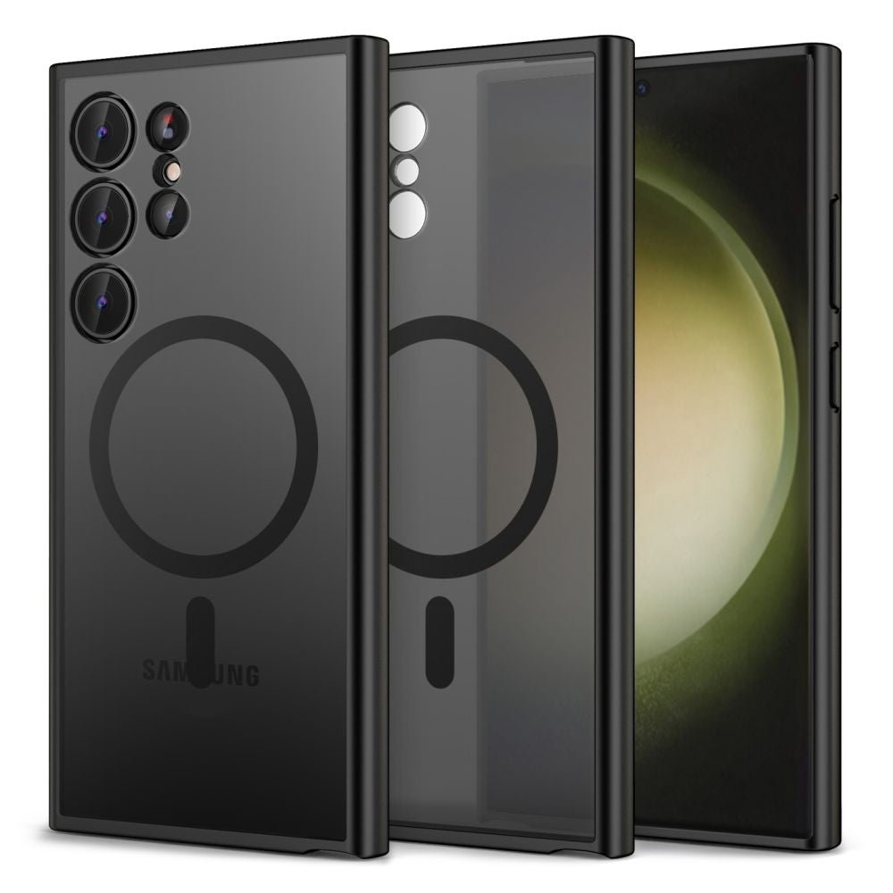 Tech - Protect Samsung Galaxy S24 Ultra MagMat Σκληρή Θήκη με Πλαίσιο Σιλικόνης και MagSafe - Matte Black