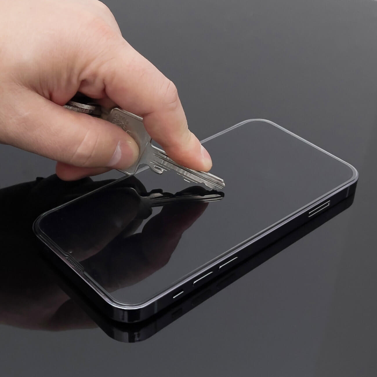 Wozinsky iPhone 14 Pro Max 9H Anti - Spy Full Screen Full Glue Tempered Glass Αντιχαρακτικό Γυαλί Οθόνης - Black