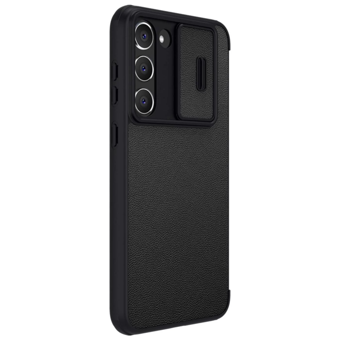 Nillkin Samsung Galaxy S23 Plus Qin Smooth Leather Pro Flip Book Case with Camera Protection Θήκη Βιβλίο με Κάλυμμα για την Κάμερα - Black