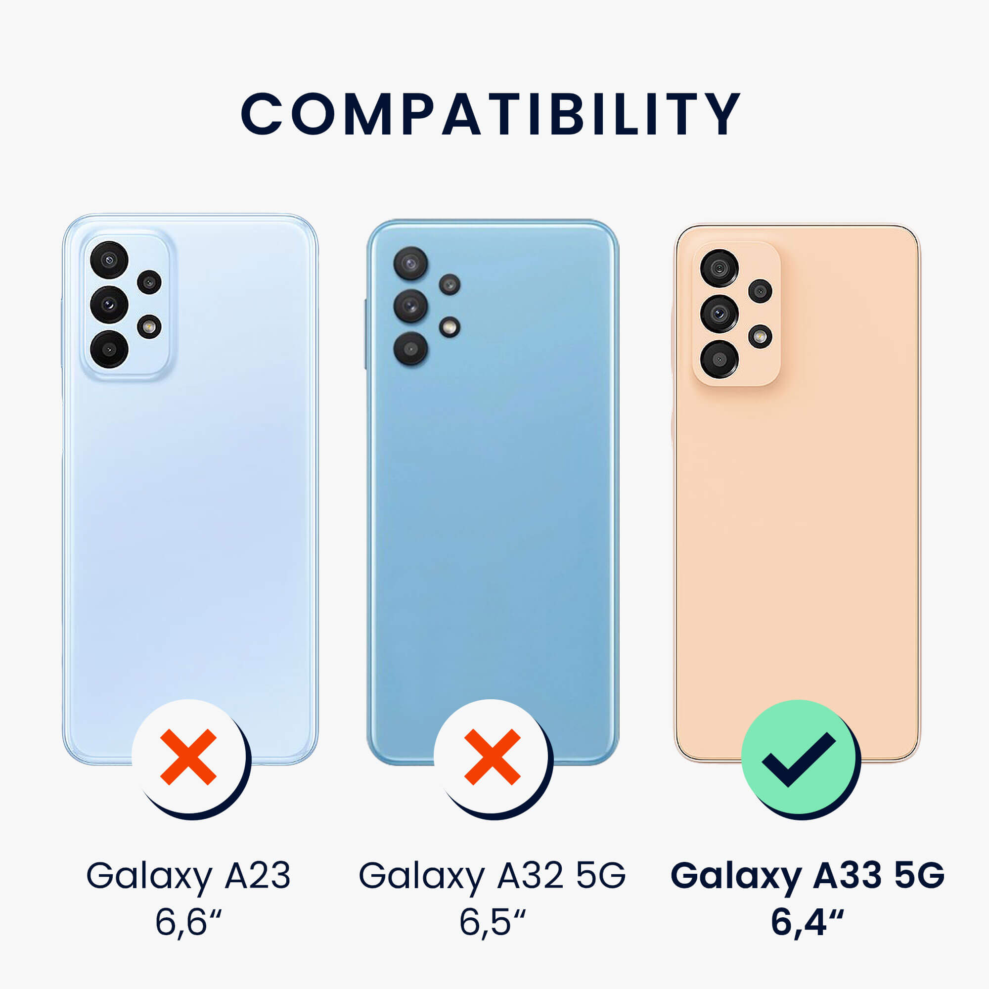 KW Samsung Galaxy A33 5G Θήκη Σιλικόνης Design Don't Touch My Phone - Black / White - 58244.01