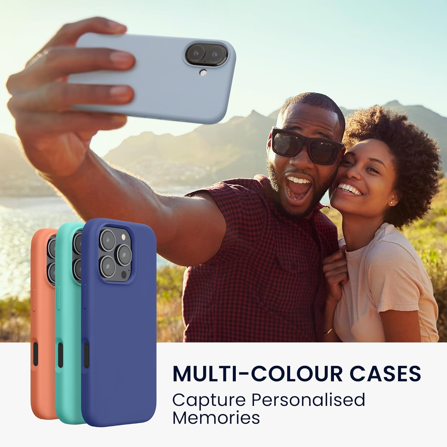 KW iPhone 16 Θήκη Σιλικόνης Rubberized TPU - Light Blue Matte