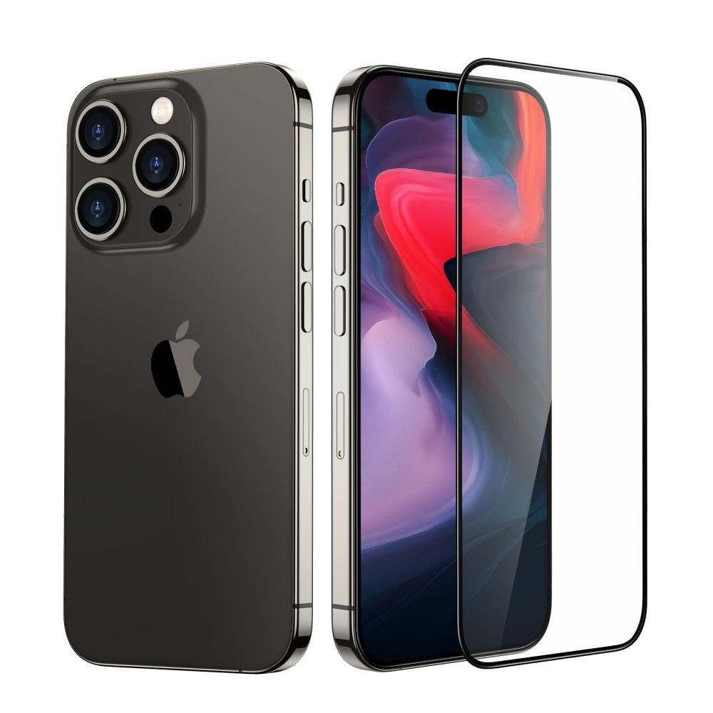 ESR iPhone 15 Pro Max Armorite 2.5D 9H Full Screen Tempered Glass Αντιχαρακτικό Γυαλί Οθόνης - Black