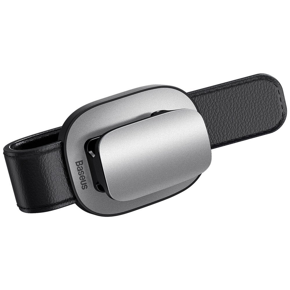 Baseus Platinum Vehicle Eyewear Clip Clamping Type - Βάση Στήριξης Γυαλιών για το Σκίαστρο - Silver - ACYJN - B0S