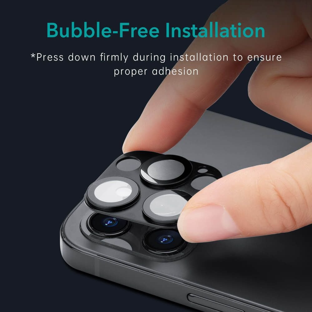 ESR iPhone 12 Pro Camera Lens Αντιχαρακτικό Γυαλί για την Κάμερα - 2 Τεμάχια - Black