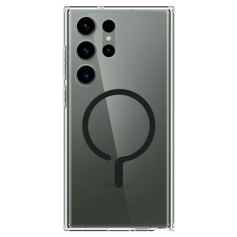 Spigen Samsung Galaxy S23 Ultra - Ultra Hybrid One Tap Ring MagSafe Σκληρή Θήκη με Πλαίσιο Σιλικόνης - Black