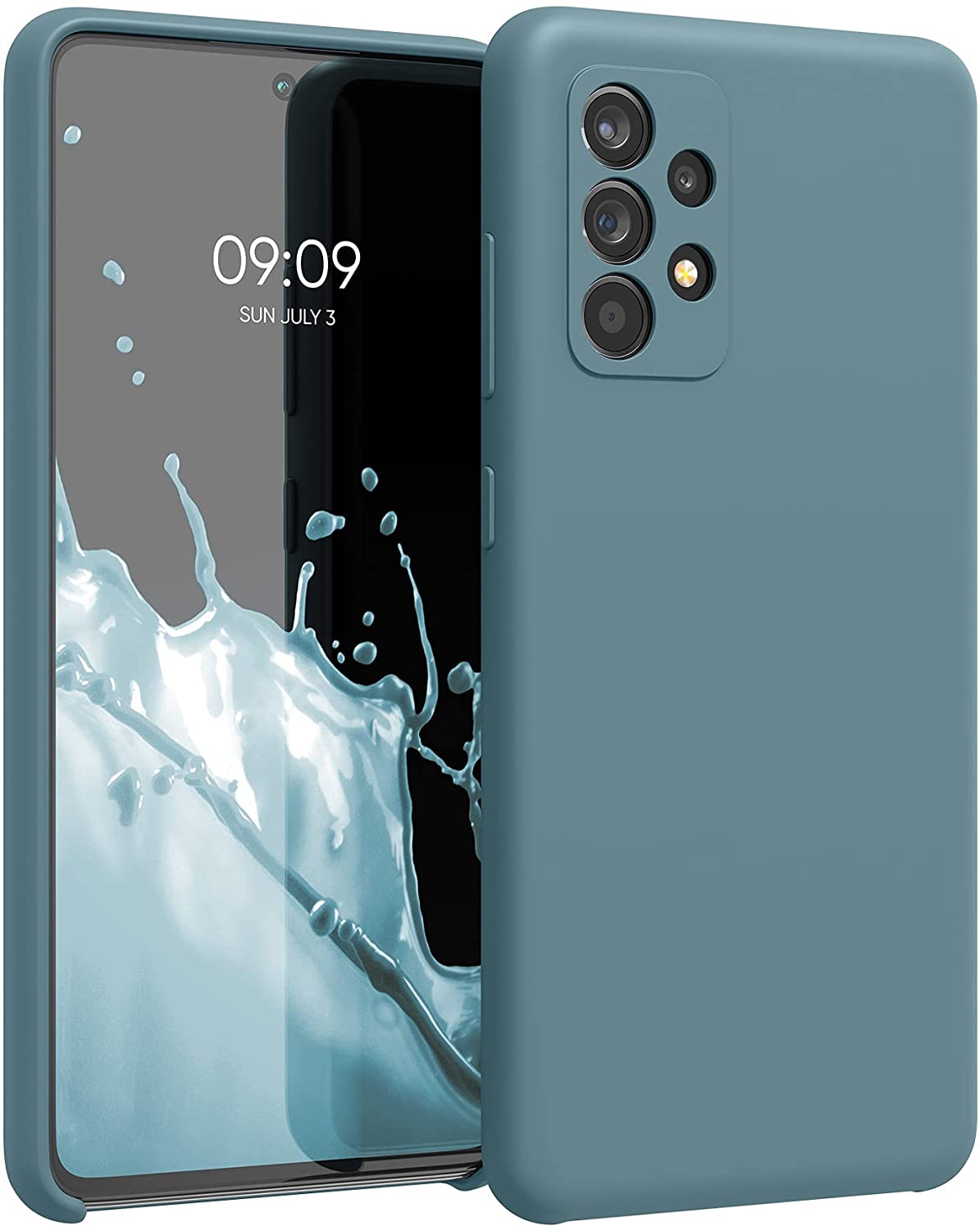 KW Samsung Galaxy A52 / A52 5G / A52s 5G Θήκη Σιλικόνης Rubber TPU - Stone Blue - 54347.206