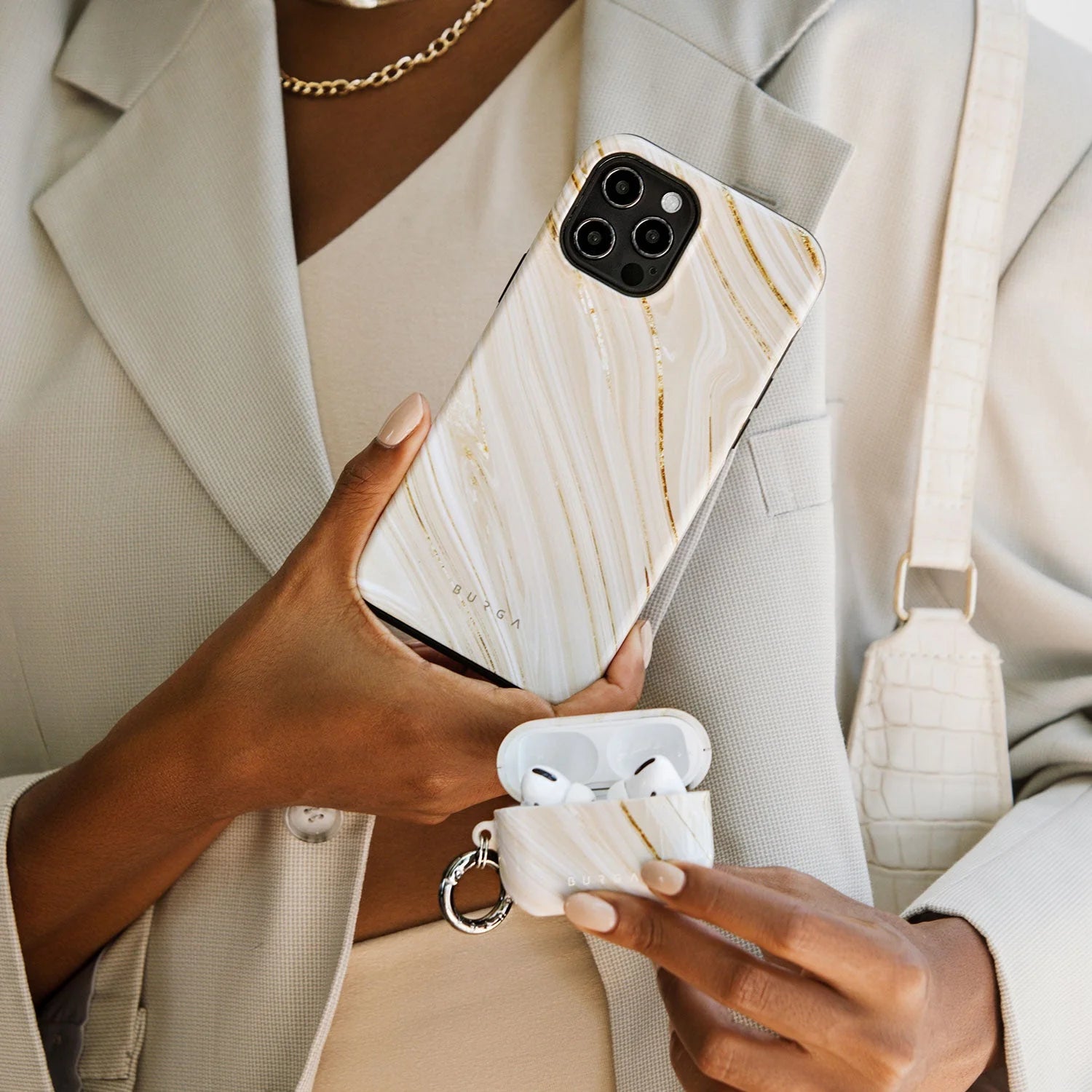 Burga iPhone 15 Pro Fashion Tough Σκληρή Θήκη - Full Glam