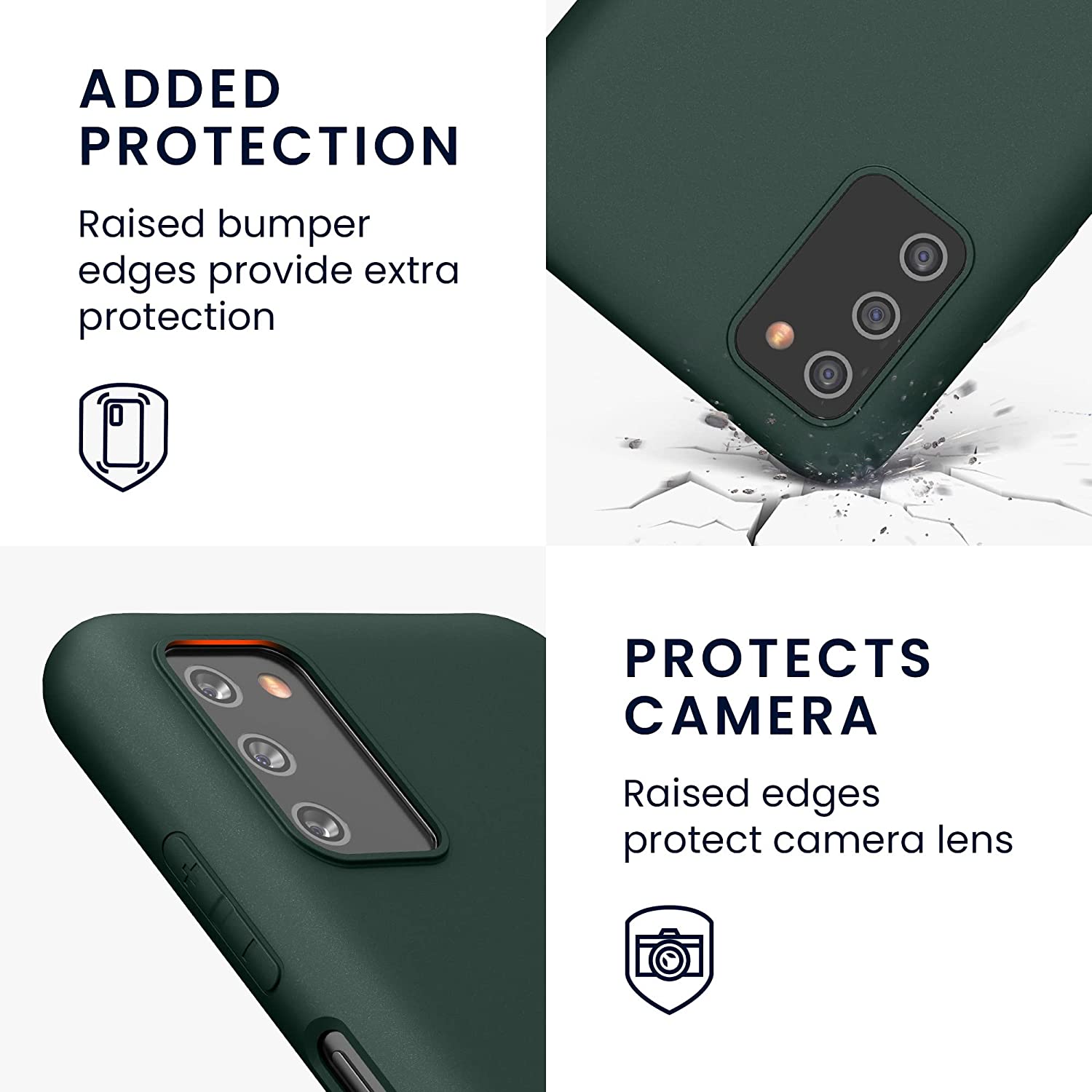 KW Samsung Galaxy A03s Θήκη Σιλικόνης TPU - Moss Green - 56517.169