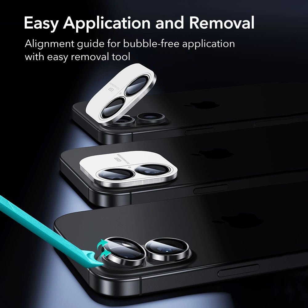 ESR iPhone 16 / iPhone 16 Plus / iPhone 17 Armorite - Αντιχαρακτικό Γυαλί για την Κάμερα - Black