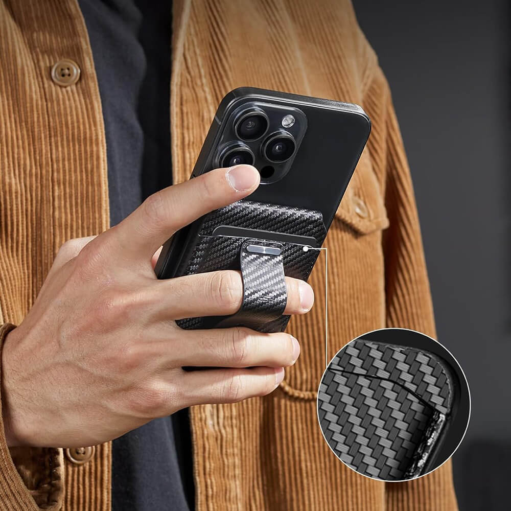 ESR HaloLock Findmy Wallet Μαγνητική Bάση / Πορτοφόλι Tηλεφώνου για το Γραφείο - Carbon Fiber