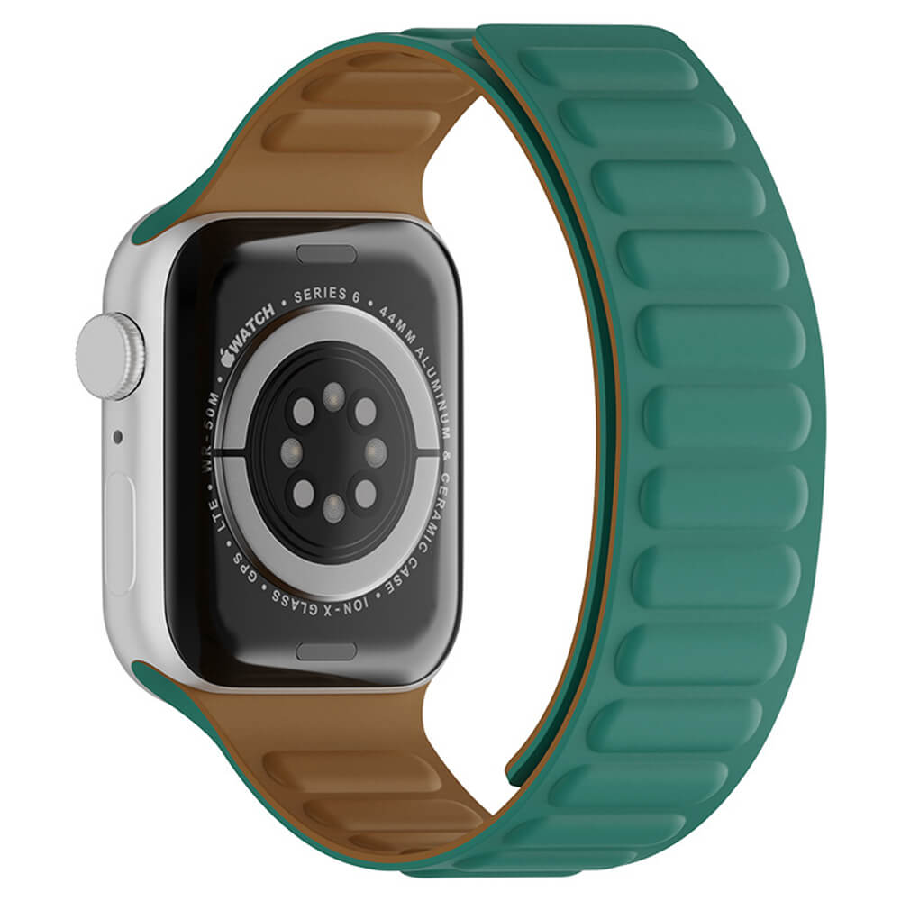 Techsuit Λουράκι Apple Watch 2/3/4/5/6/7/8/9/10/11 - SE (1/2/3) - 38/40/41/42mm Watchband W035 Σιλικόνης - Turquoise