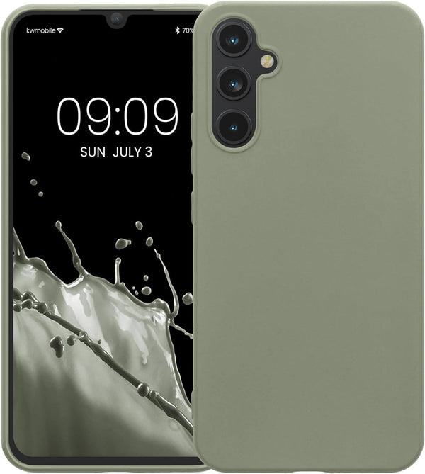 KW Samsung Galaxy A34 5G Θήκη Σιλικόνης TPU - Grey Green - 60809.172