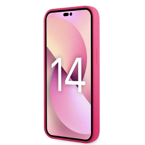 Karl Lagerfeld iPhone 14 Pro Silicone RSG Θήκη Σιλικόνης - Pink - KLHCP14LSRSGRCF