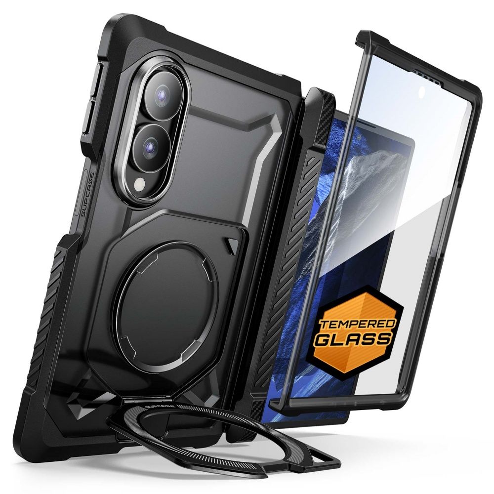 Supcase Samsung Galaxy Z Fold8 - Σκληρή Θήκη με Προστασία Οθόνης και MagSafe / Stand - UB Grip Mag - Black