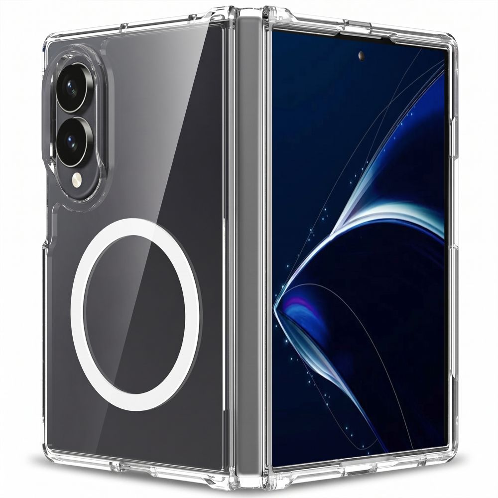 Tech-Protect Samsung Galaxy Z Fold8 - Σκληρή Θήκη με Πλαίσιο Σιλικόνης - Flexair Hybrid MagSafe- Clear