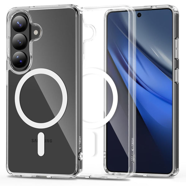 Tech - Protect Samsung Galaxy S26 Plus - Σκληρή Θήκη με Πλαίσιο Σιλικόνης - Flexair Hybrid MagSafe - Clear