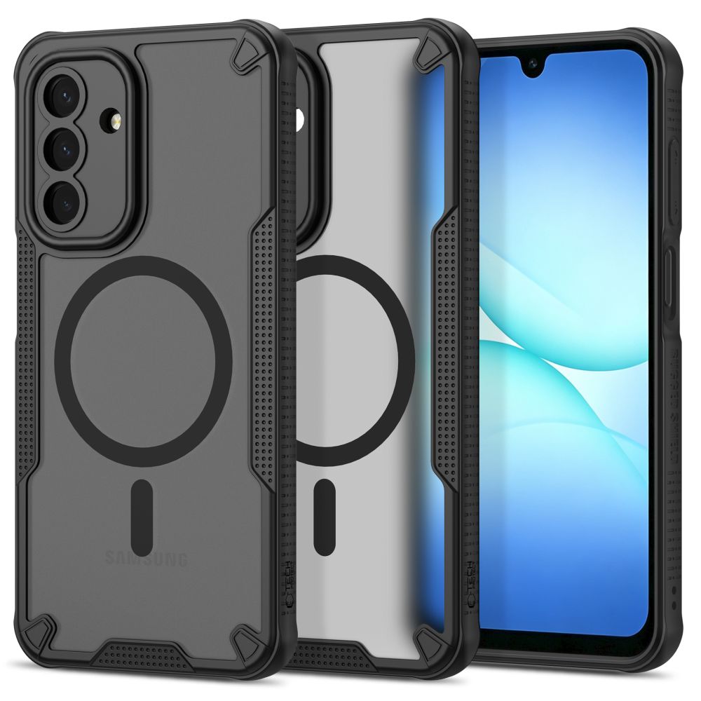 Tech-Protect Samsung Galaxy A17 4G / 5G / A18 4G / A26 4G / 5G - Σκληρή Θήκη με Πλαίσιο Σιλικόνης και MagSafe - Rugged Shield MagSafe - Matte Black