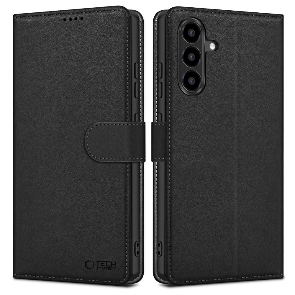 Tech - Protect Samsung Galaxy A57 5G - Θήκη Πορτοφόλι Stand από Δερματίνη - Wallet - Black