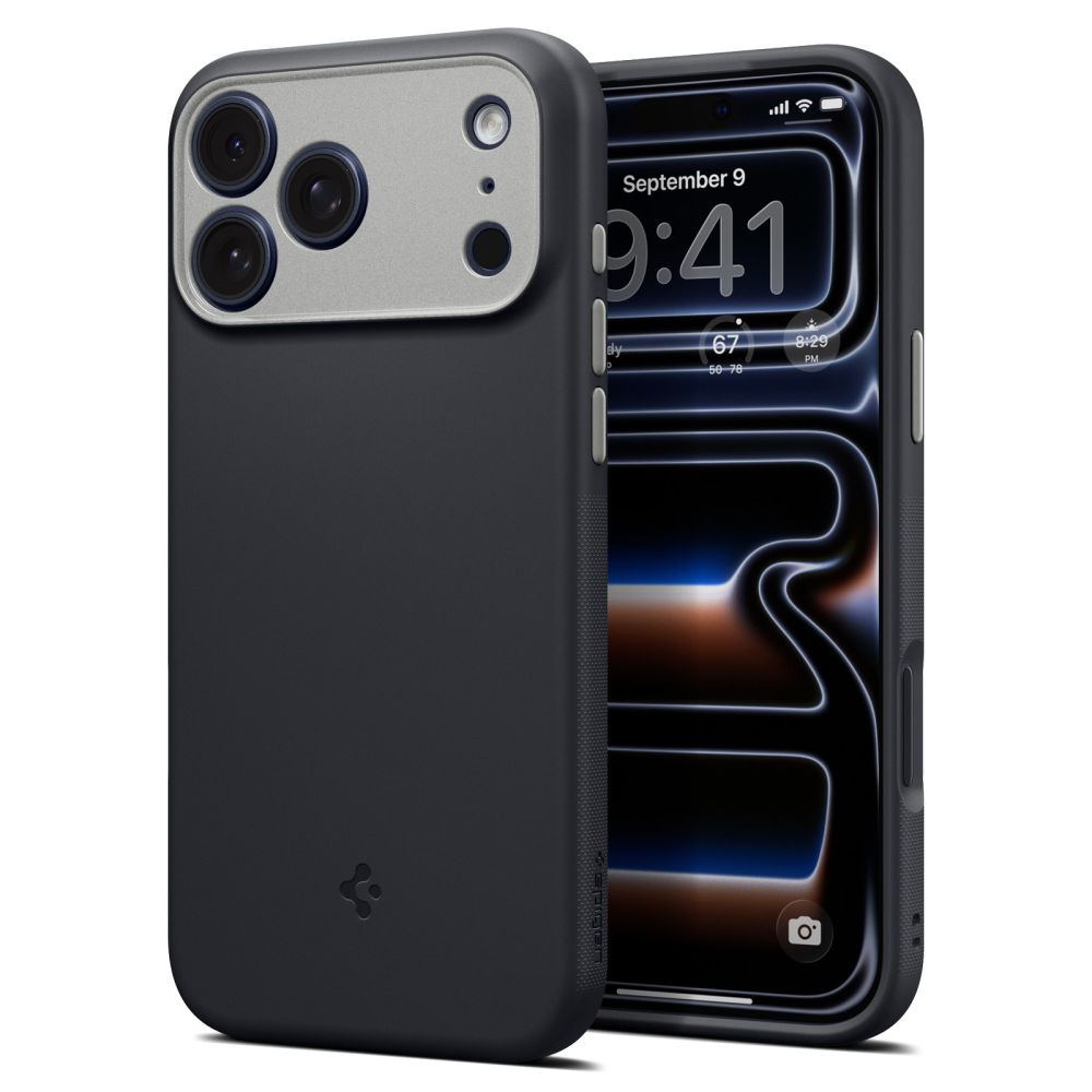 Spigen iPhone 18 Pro / iPhone 17 Pro - Θήκη Σιλικόνης με MagSafe - Nano Pop Mag - Black Sesame