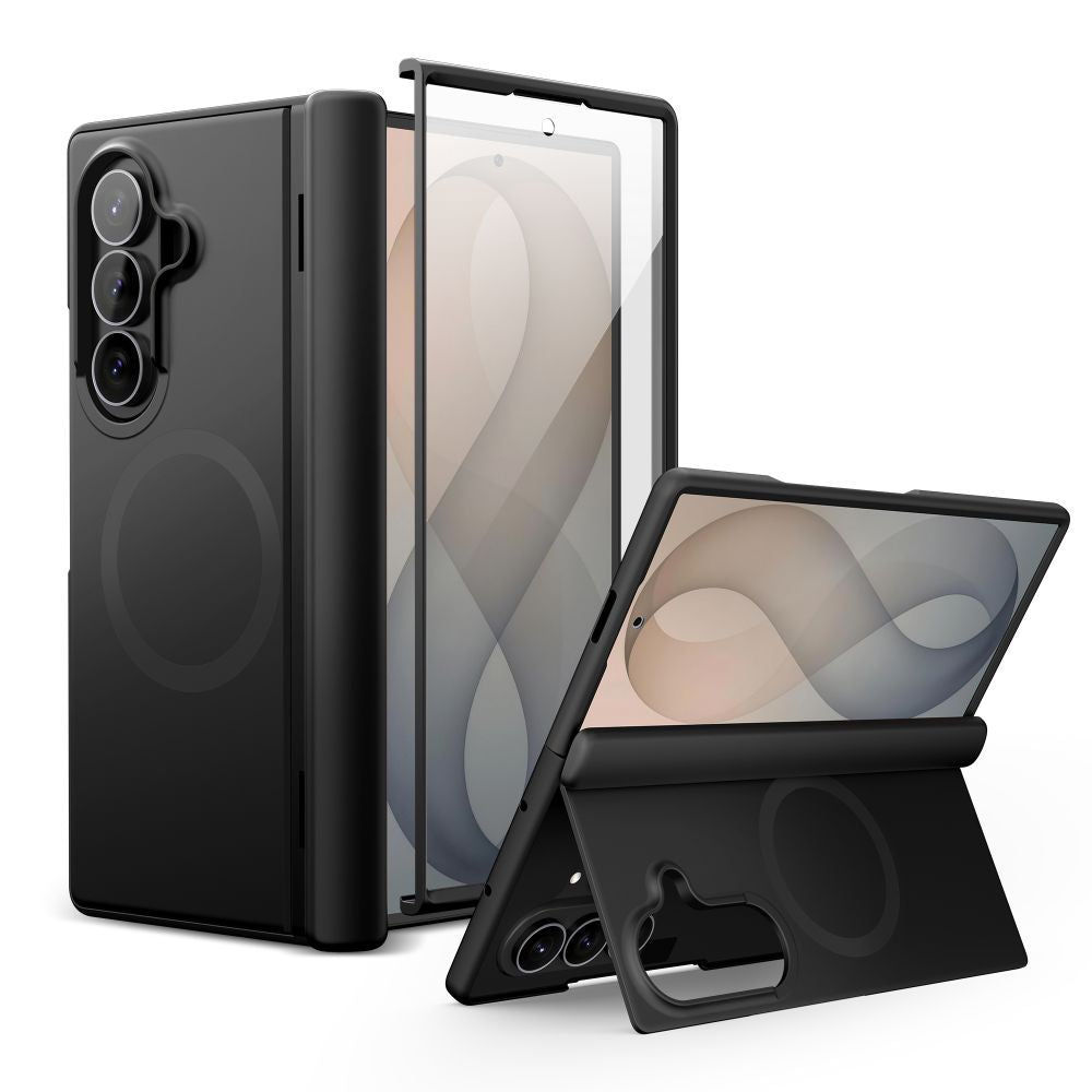 Tech-Protect Samsung Galaxy Z Fold8 Ultra - Σκληρή Θήκη MagSafe με Προστασία Οθόνης και Stand - Kevlar Aura - Black