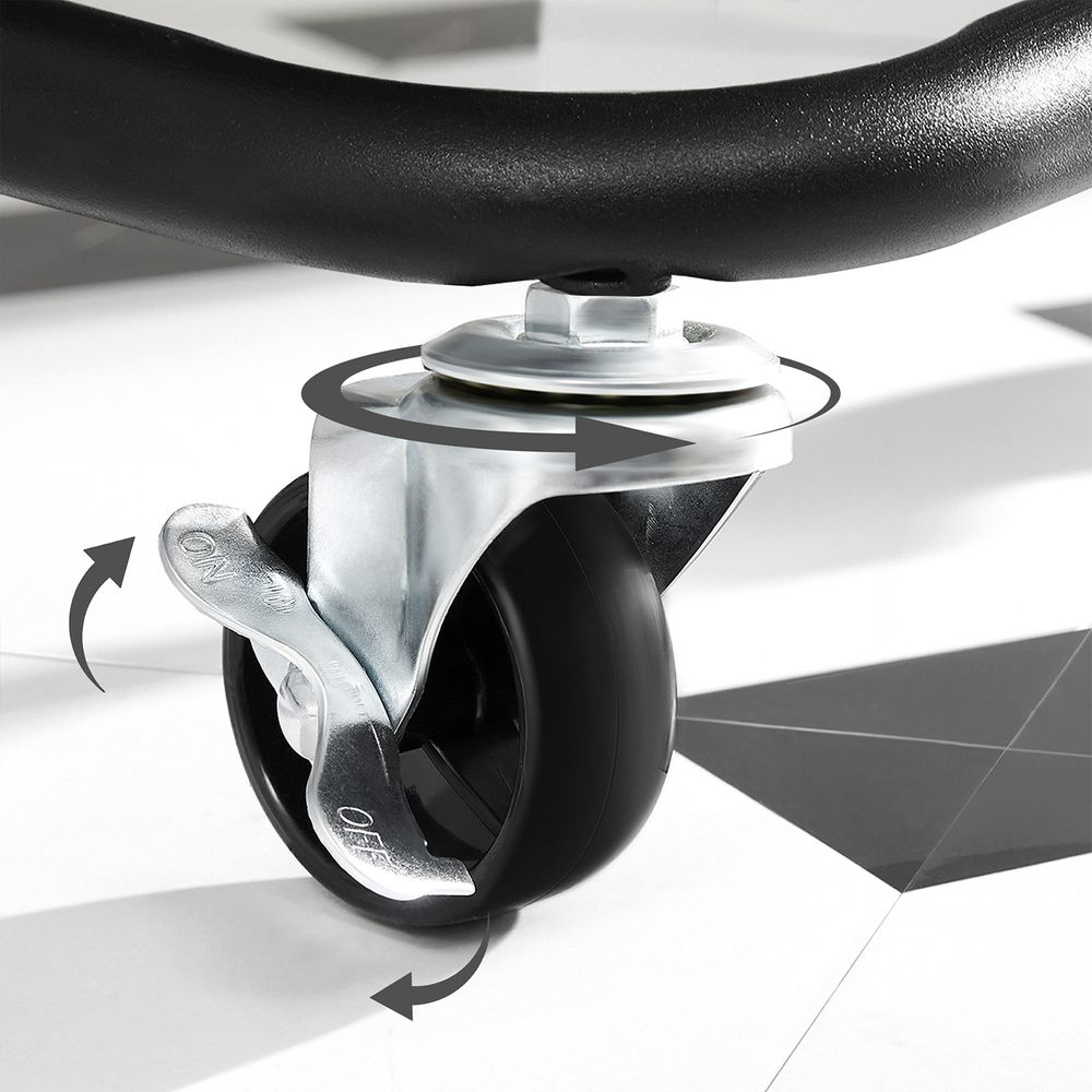 Songmics Καρότσι Οργάνωσης και Αποθήκευσης με 3 Ράφια - 41.6 x 33.5 x 86.3 cm - Black - BSC067B01