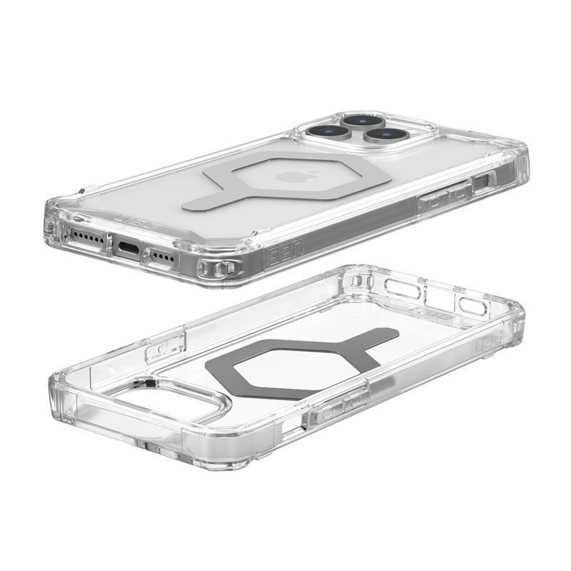UAG iPhone 15 Pro Max Plyo Series Θήκη Υψηλής Προστασίας με MagSafe - Ice / Silver - Διάφανη