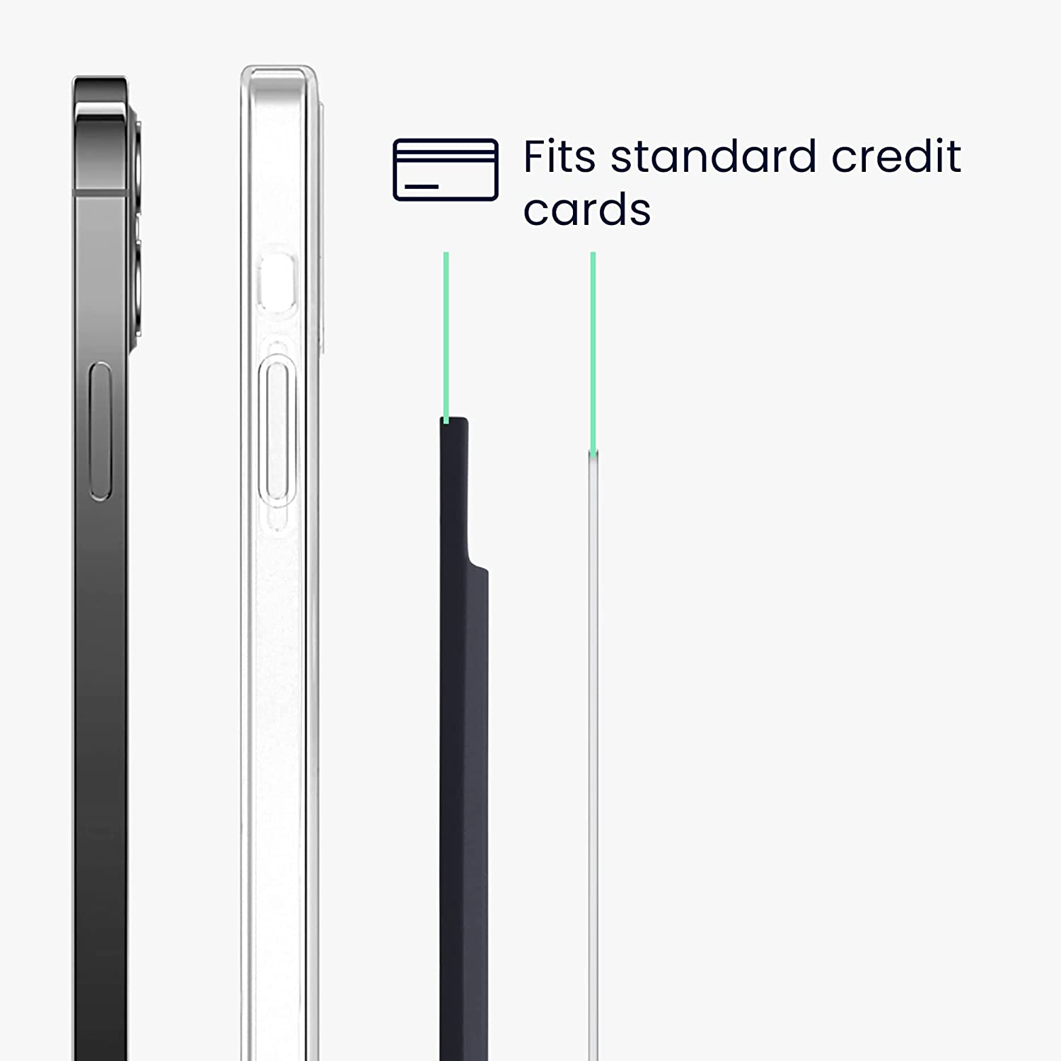 KW iPhone Μαγνητική Θήκη από Σιλικόνη για Πιστωτικές Κάρτες με Stand - Dark Blue - 58791.17