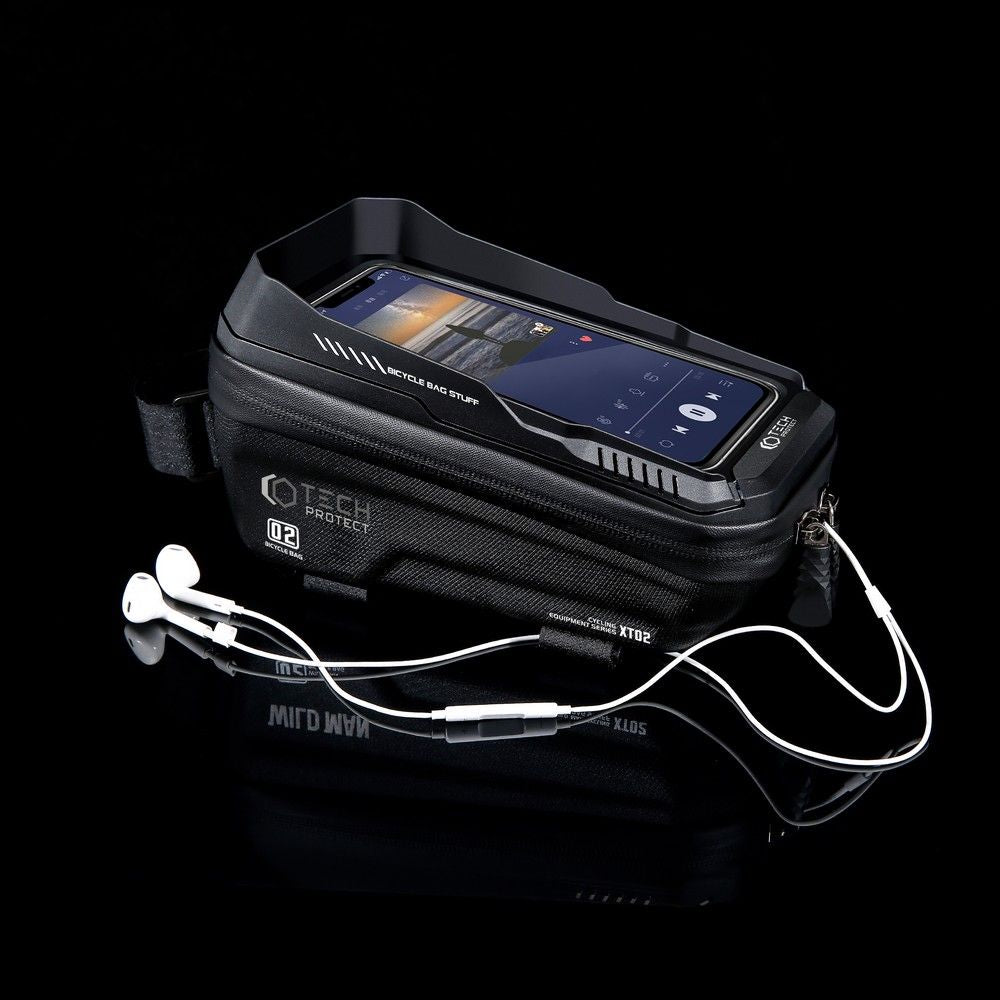 Tech - Protect XT2 Bike Front Storage Bag - Universal Τσάντα Αποθήκευσης για Ποδήλατο 1L - Black