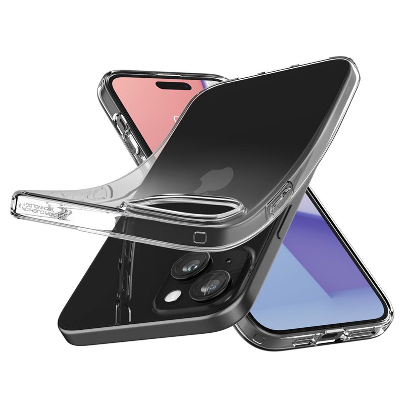 Spigen iPhone 15 Plus Crystal Flex Θήκη Σιλικόνης - Crystal Clear