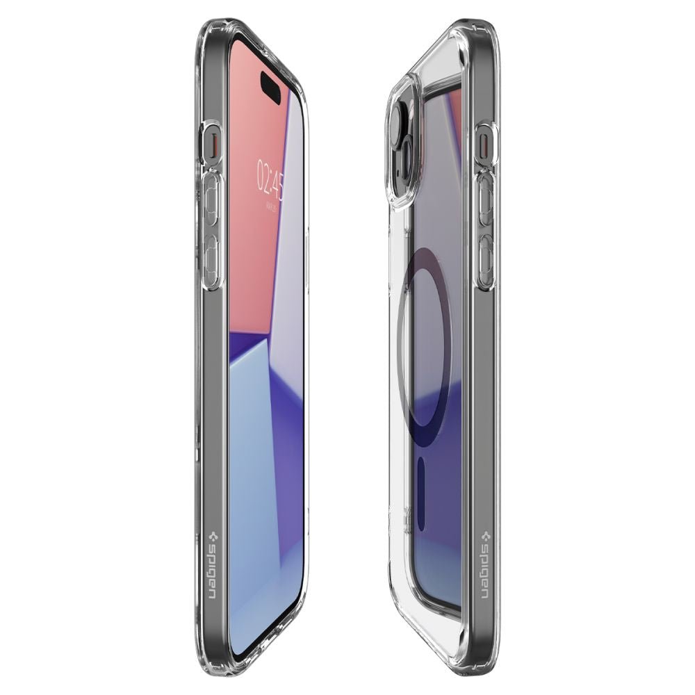 Spigen iPhone 15 Ultra Hybrid Mag Σκληρή Θήκη με Πλαίσιο Σιλικόνης Και MagSafe - Black