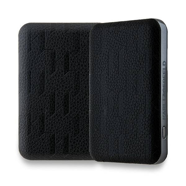 Karl Lagerfeld PowerBank - MagSafe Karl Head Pin - 5000 mAh - Black - KLPB5FPGKSKIHK