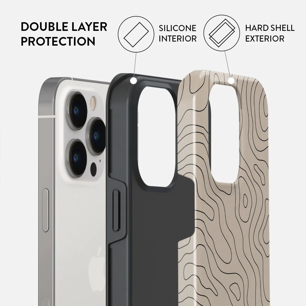 Burga iPhone 15 Pro Fashion Tough MagSafe Σκληρή Θήκη με MagSafe - Wild Terrain
