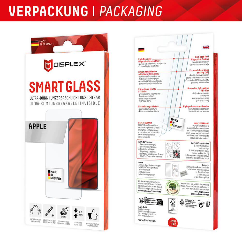 Displex iPhone 16 - Premium Smart FlexiGlass - Εύκαμπτο Αντιχαρακτικό Γυαλί Οθόνης - Clear