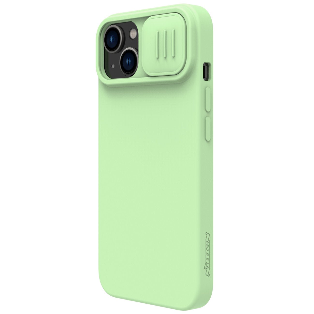 Nillkin iPhone 15 CamShield Silky Θήκη Σιλικόνης με Κάλυμμα για την Κάμερα - Mint