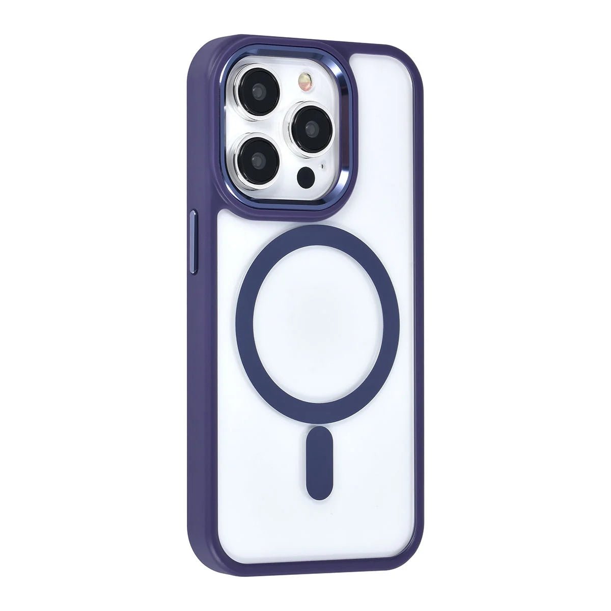 Tuniq iPhone 15 Pro - MagSafe Σκληρή Θήκη με Πλαίσιο Σιλικόνης - Μοβ / Διάφανη