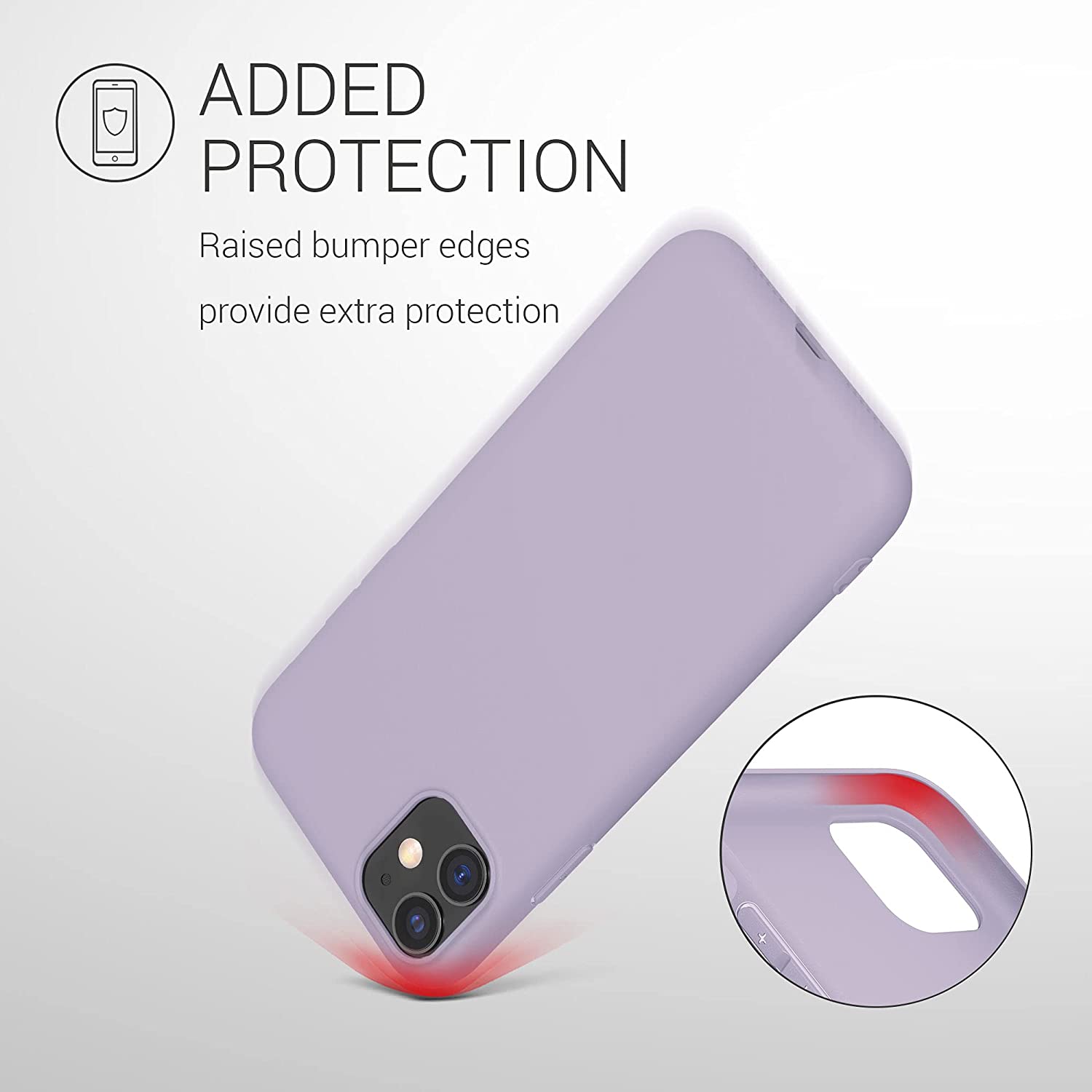KW iPhone 11 Θήκη Σιλικόνης TPU - Lavender - 49787.108