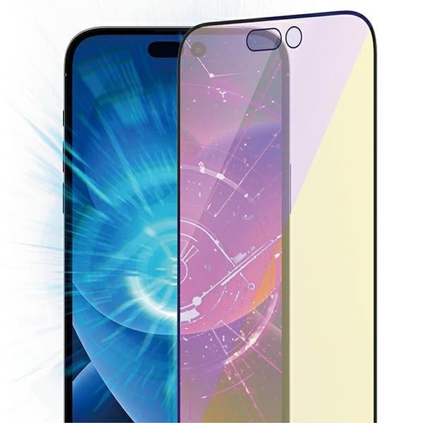 PanzerGlass iPhone 14 Pro Max Ultra - Wide Fit Anti - Blue Light Antibacterial Easy Aligner Full Screen Αντιχαρακτικό Γυαλί Οθόνης - Black