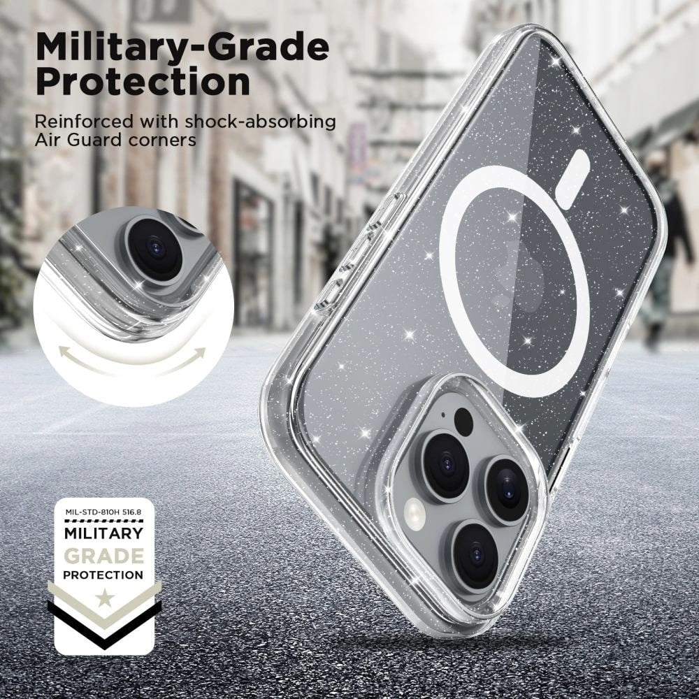 Tech - Protect iPhone 16e Flexair Θήκη Σιλικόνης TPU με MagSafe - Glitter