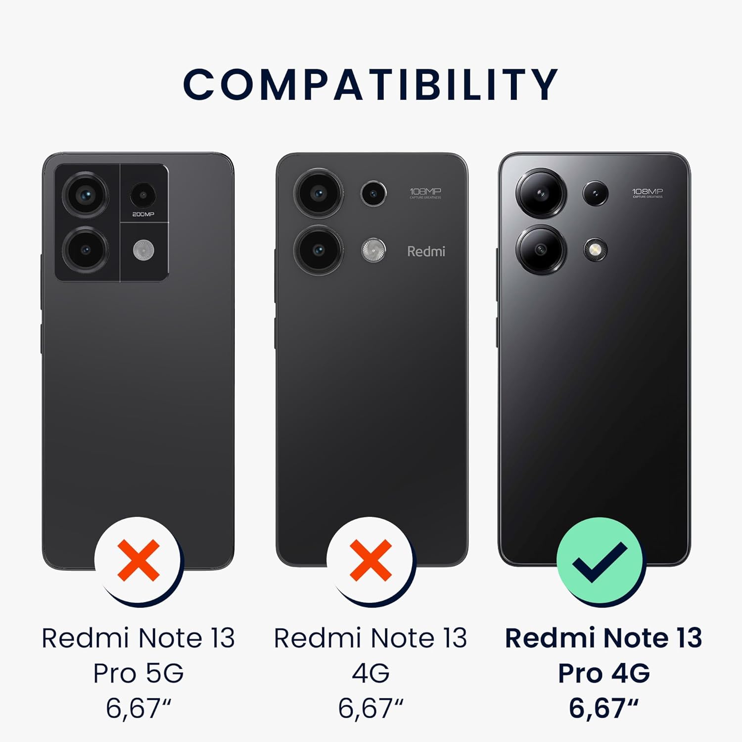KW Xiaomi Redmi Note 13 Pro 4G Θήκη Σιλικόνης Rubberized TPU - Petrol Matte