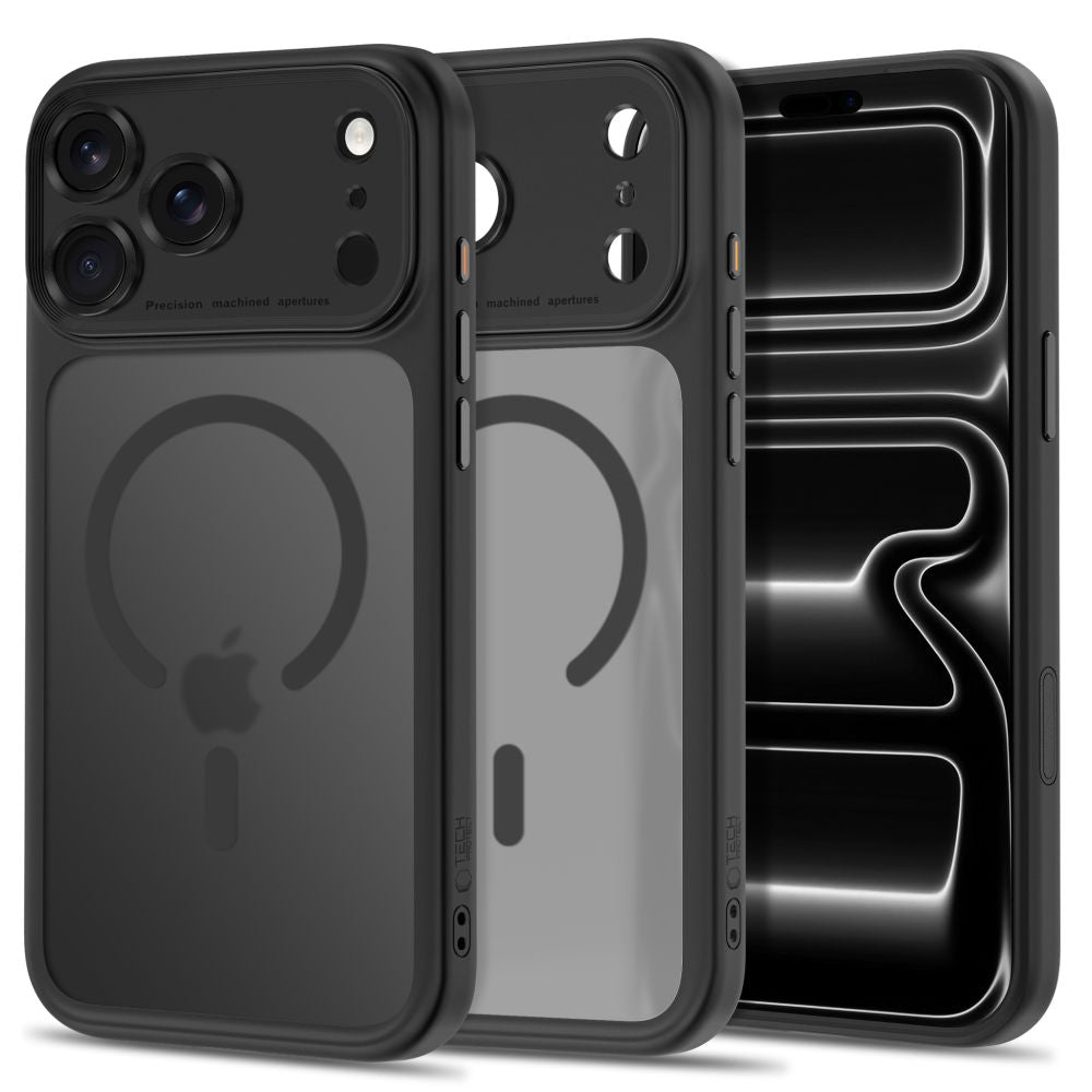 Tech-Protect iPhone 18 Pro / iPhone 17 Pro - Σκληρή Θήκη με Πλαίσιο Σιλικόνης και MagSafe - MagPeak MagSafe CC - Matte Black