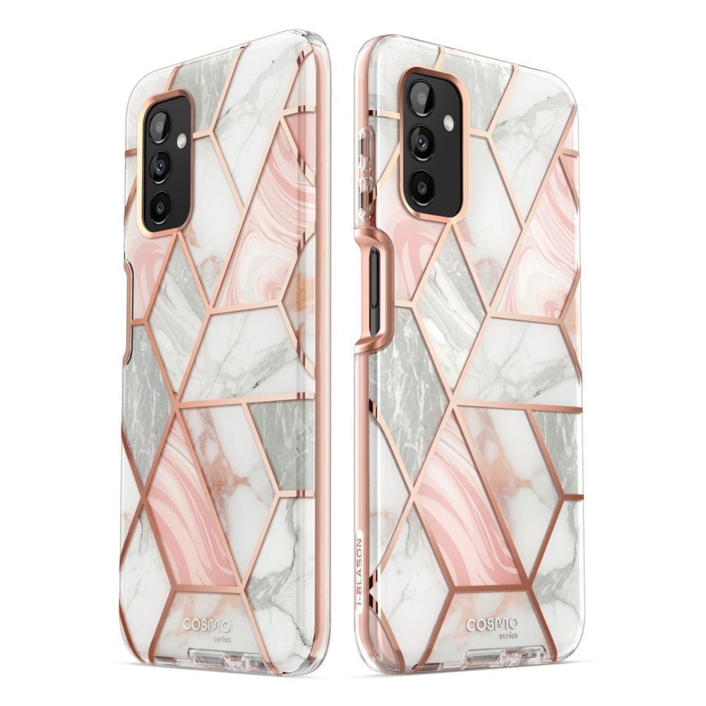 i - Blason Samsung Galaxy A13 4G Cosmo Σκληρή Θήκη με Πλαίσιο Σιλικόνης και Προστασία Οθόνης - Marble