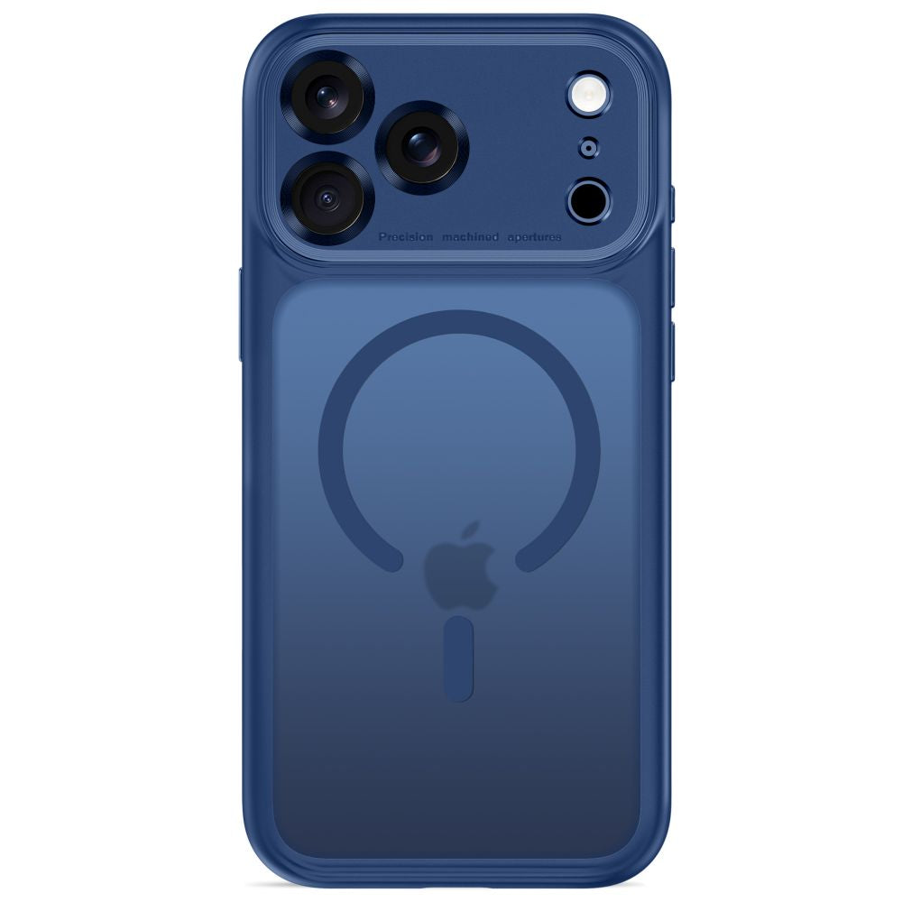Tech-Protect iPhone 18 Pro / iPhone 17 Pro - Σκληρή Θήκη με Πλαίσιο Σιλικόνης και MagSafe - MagPeak MagSafe CC - Matte Deep Blue