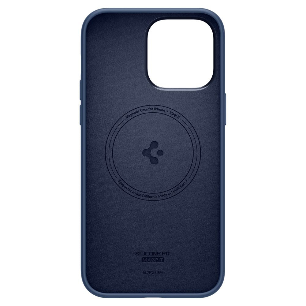 Spigen iPhone 14 Pro Max Silicone Fit Mag Θήκη Σιλικόνης με MagSafe - Navy Blue - ACS04847