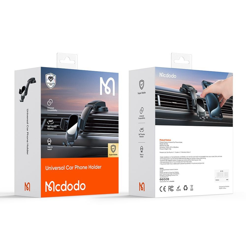 Mcdodo Universal Βάση Αυτοκινήτου για το Ταμπλό - CM-7220 - Black