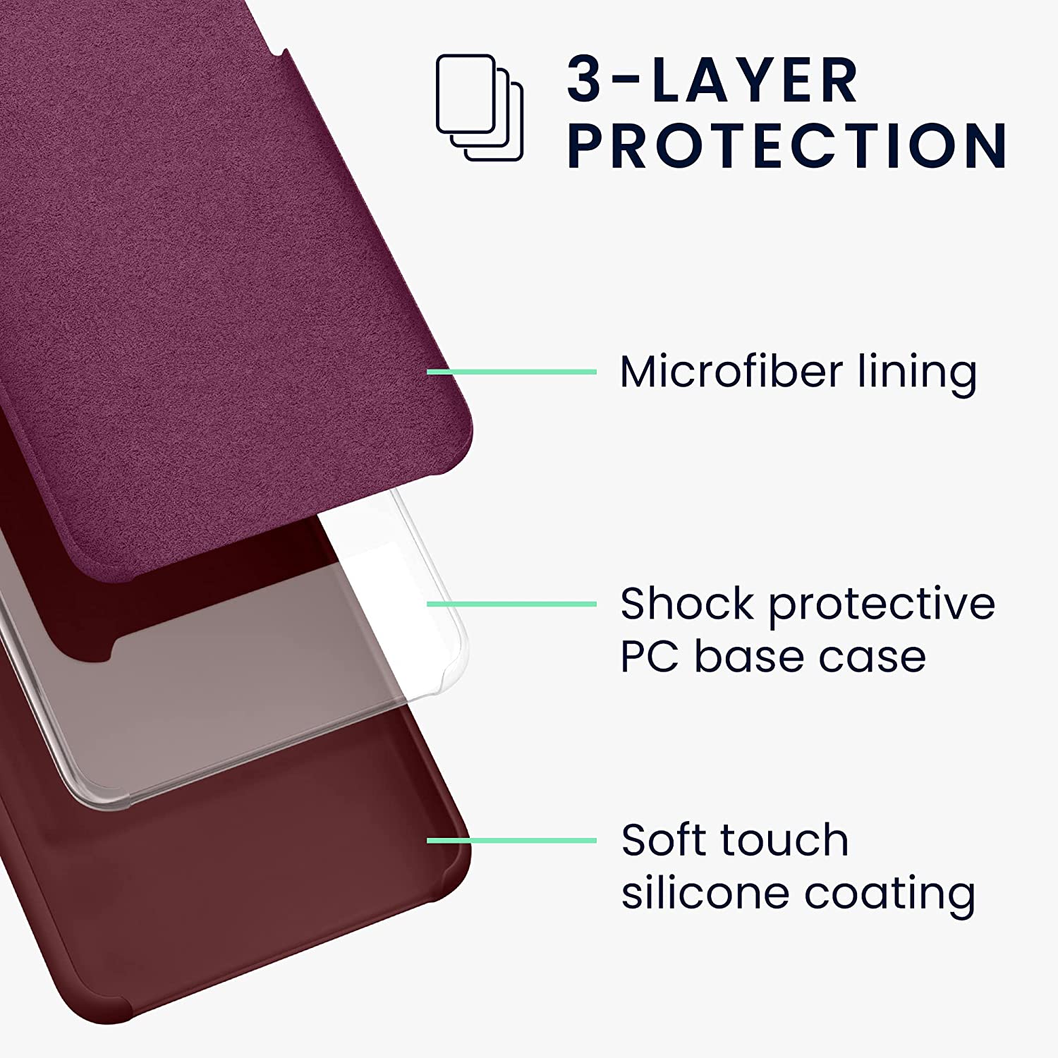 KW Samsung Galaxy A54 5G Θήκη Σιλικόνης Rubberized TPU - Bordeaux Purple - 60795.187