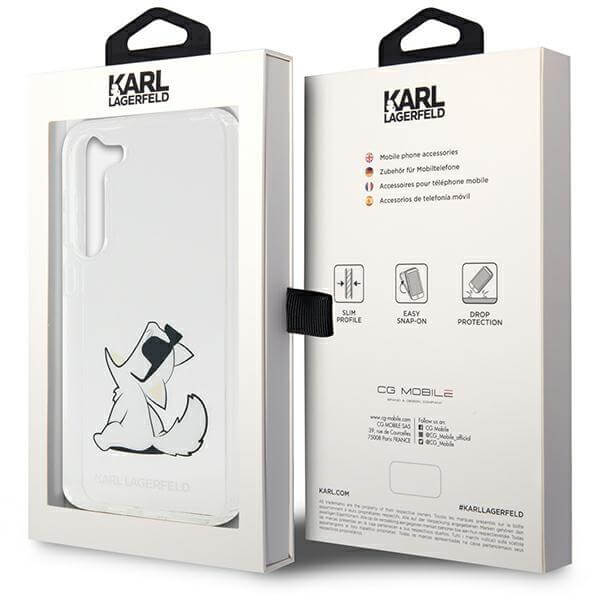 Karl Lagerfeld Samsung Galaxy S23+ - Choupette Fun Σκληρή Θήκη με Πλαίσιο Σιλικόνης - Διάφανη - KLHCS23MCFNRC